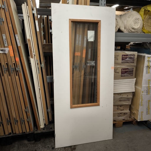 [251106PER035] Porte Bois Vitrée - 2040 x 930 x 40mm