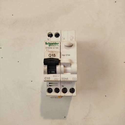 [251119CAV003] Disjoncteur 10A + Bloc Différentiel SCHNEIDER