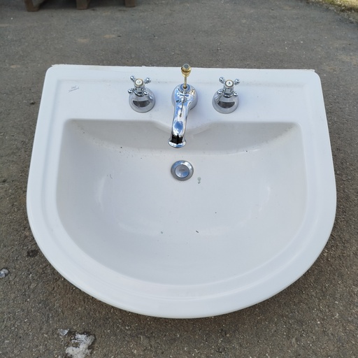 [251219BAY008] Lavabo Blanc - 67 x 58 x 15cm