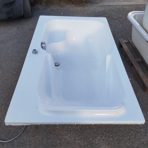 [251219BAY014] Baignoire Résine Blanche  - 178 x 108.5 x 56cm