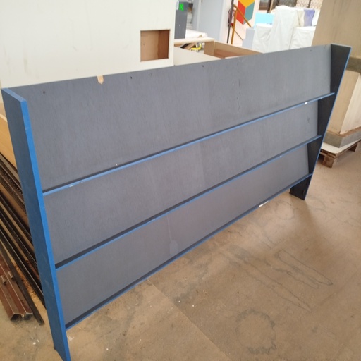 Présentoir Revues Contreplaqué Bleu 