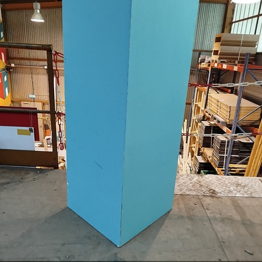 [251217ITI010] Cornière Contreplaqué Turquoise - 2754 x 510 x 500mm