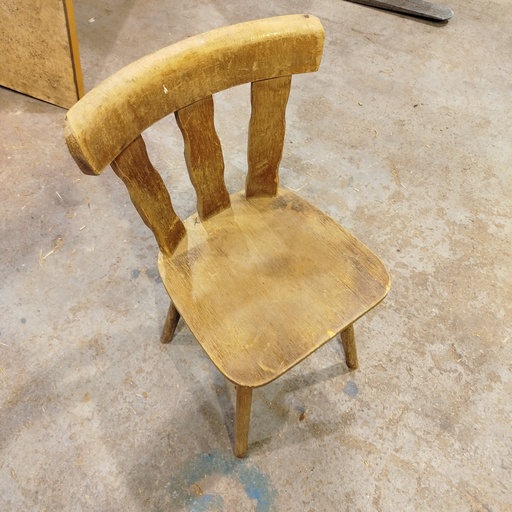 [260107ITI037] Chaise Bois - 80 x 40 x 35cm