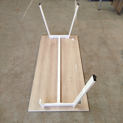 [260115BAY007] Bureau Aggloméré Beige - 160 x 80 x 73cm