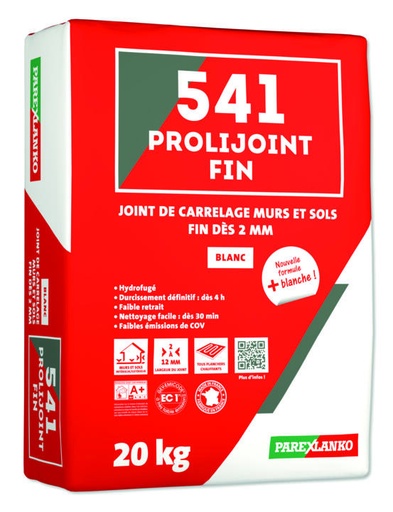 [251119SIKA01] -25% Joint De Carrelage Beige Erable « 541 – Prolijoint fin » - 20 kg