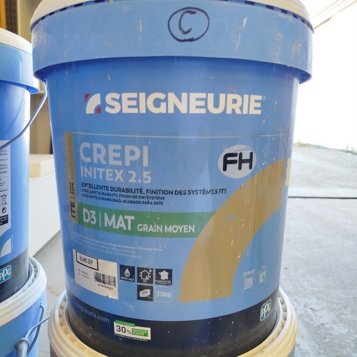 [260612MET013] Crépi INITEX 2.5 FH Blanc - 19kg