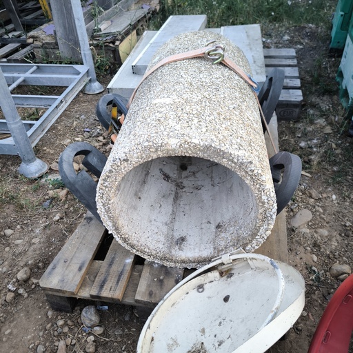 [260615TER001] Poubelle Extérieure Béton - h : 80cm ; ⌀50cm