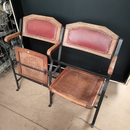 [260706CHR012] Fauteuil Strapontin Double - 103 x 98 x 40cm