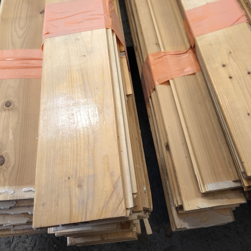 [260929EPO001] Lot Bardage Lambris Intérieur Bois - 16m² - 1950 x 100 x 8mm