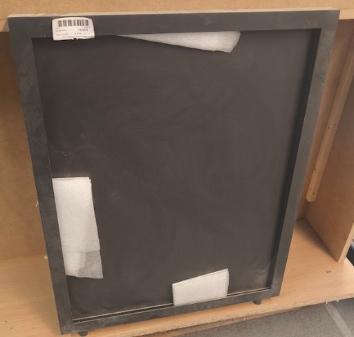 [4410] Présentoir Métallique Noir - 70 x 55 x 3.5cm