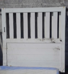 [512] Portail PVC Battant Ajouré - 150 x 150 x 7cm