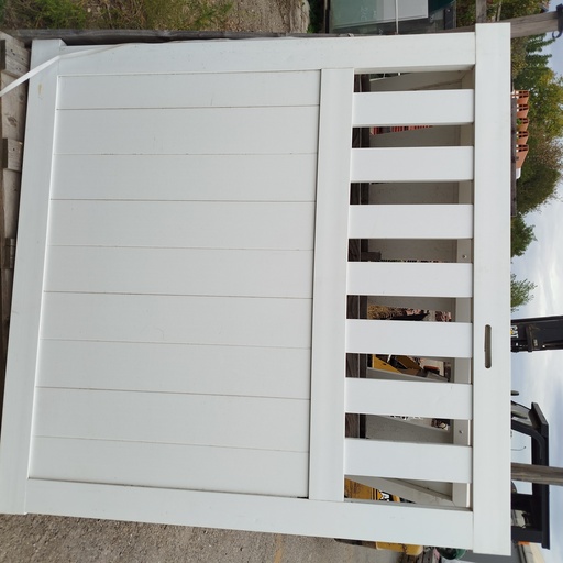 [512] Portail PVC Battant Ajouré - 150 x 150 x 7cm