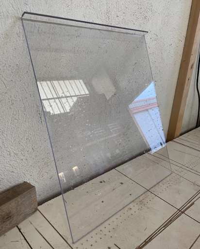 [250128MUTO007] Plaque Plexiglas Transparente - 40 x 46 x 0.4cm
