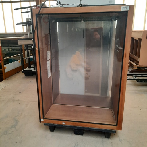 [3700] Vitrine Verre Cadre Bois Massif - 120x90x35cm